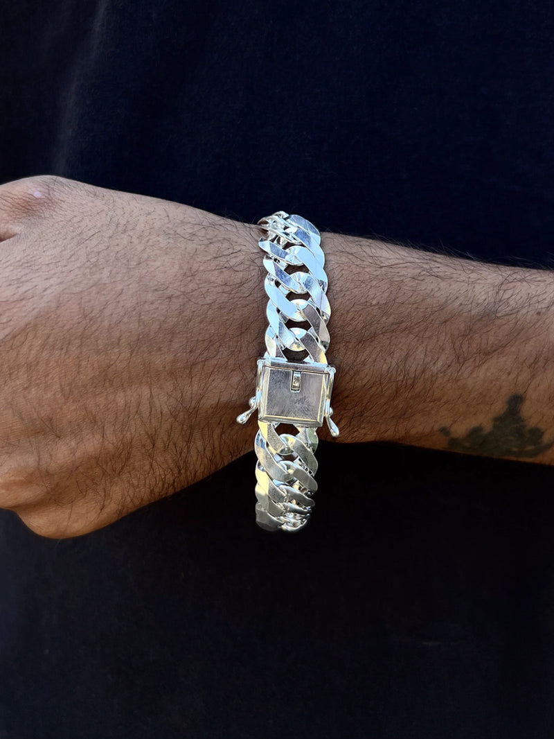 Pulseira Elo Duplo 17mm Fecho Gaveta